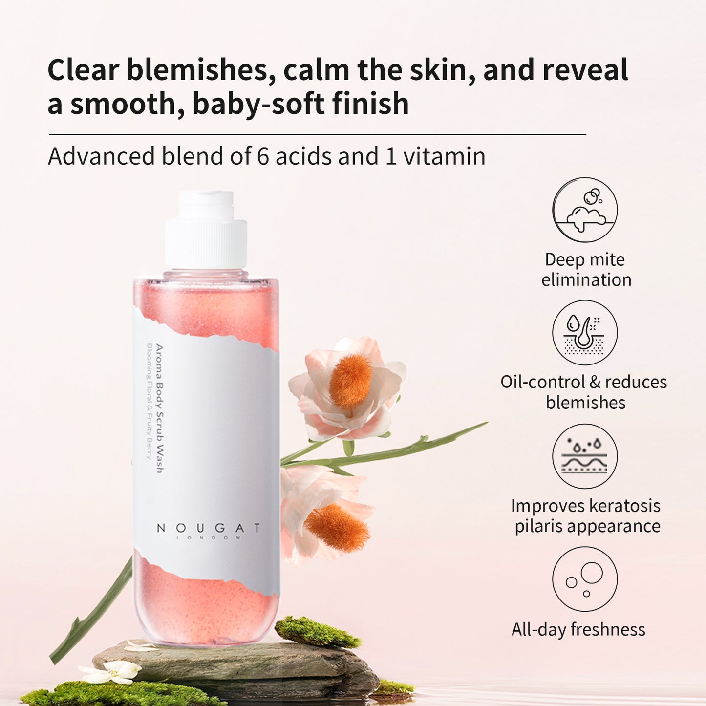 REFRESHING BODY SCRUB WASH 320ML